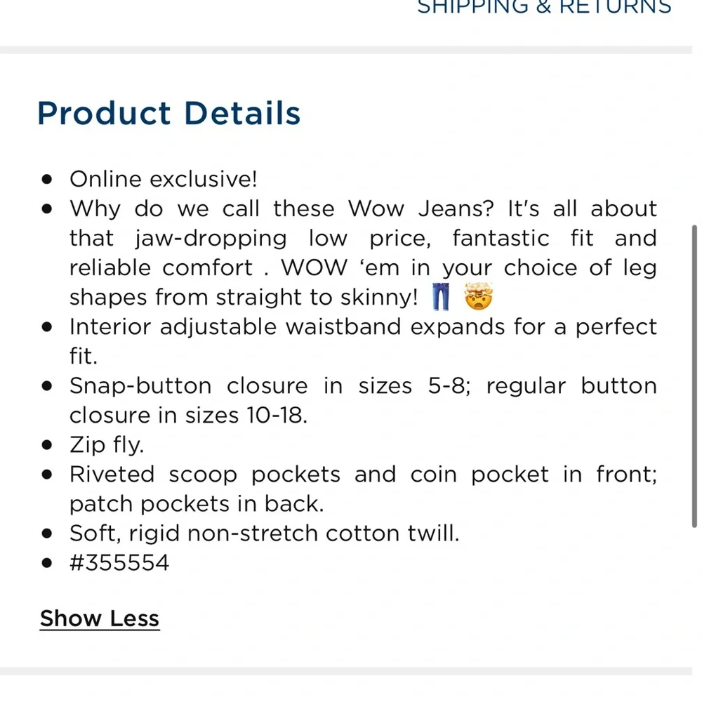 Old navy Wow Straight Non-Stretch Jeans For Bovs